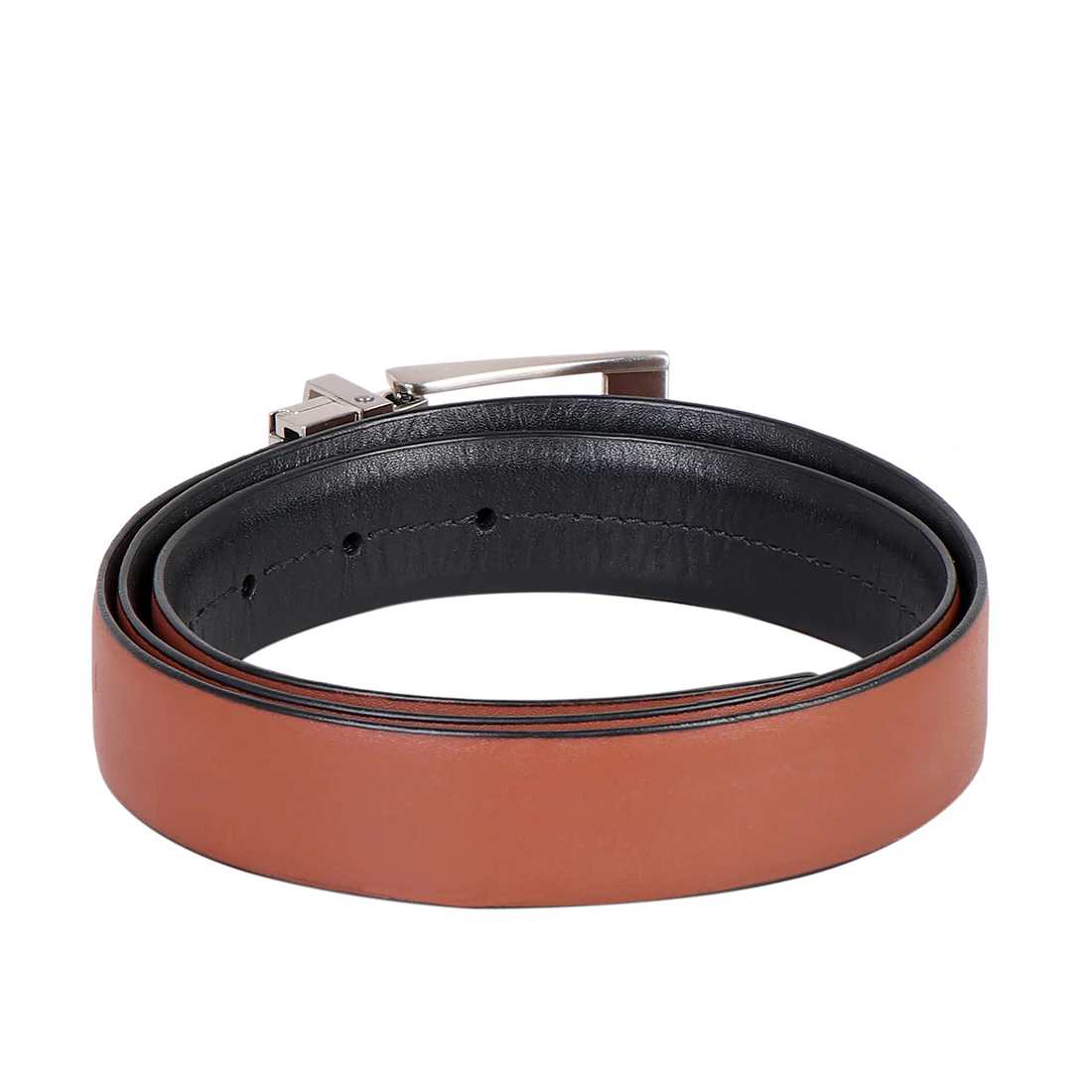 Angus Men's Black Non Reversible Leather Belt - Image 4