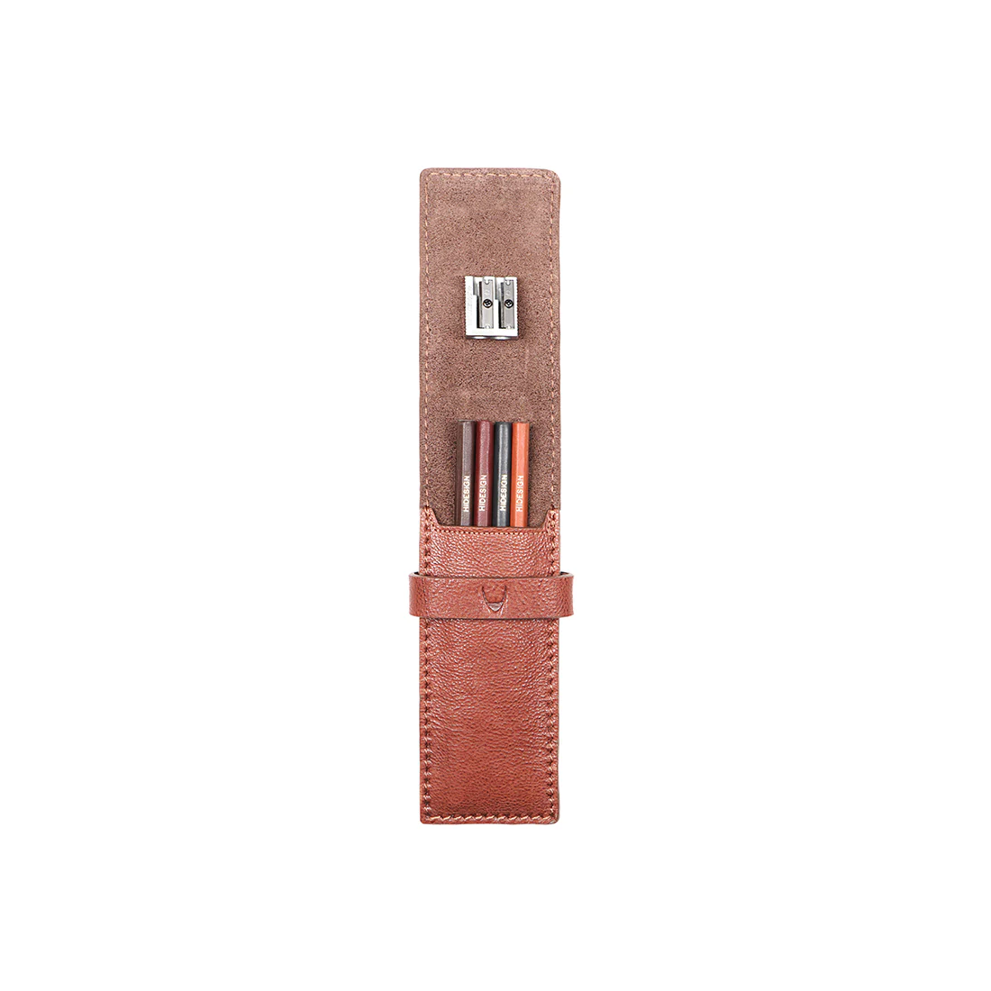 Aragorn Brown Leather Pencil Case - Image 5