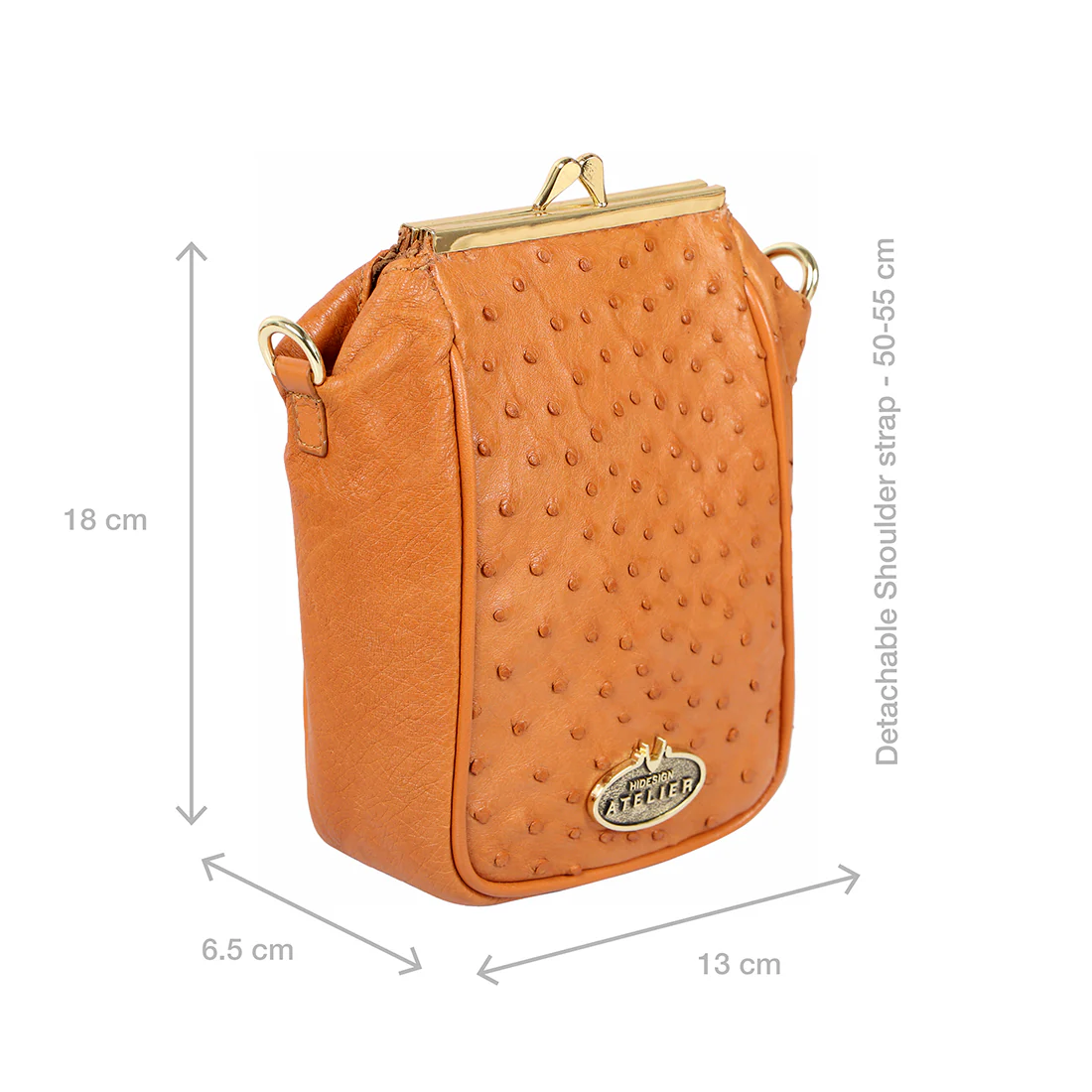 Argonne Tan Leather Sling Bag - Image 3