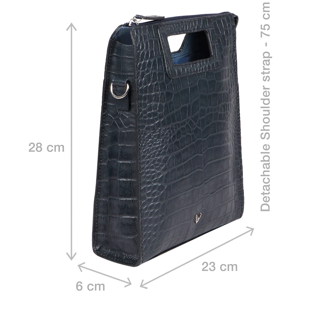 Arica 01 Blue Leather Crossbody - Image 3