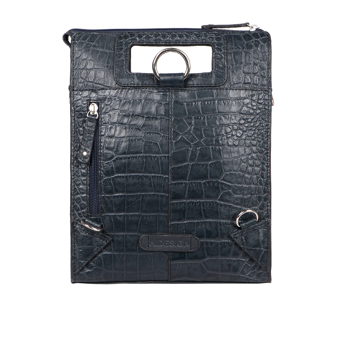 Arica 01 Blue Leather Crossbody - Image 4