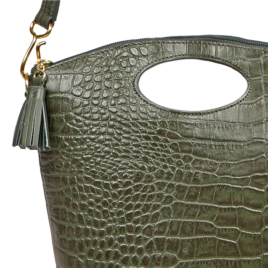 Arica 04 Green Leather Crossbody - Image 5