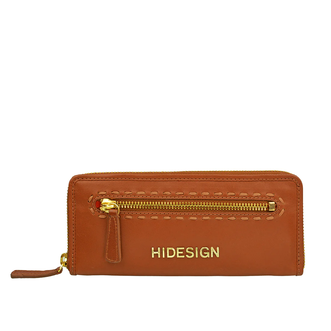 Ascot W1 Tan Leather Zip Around Wallet - Image 2
