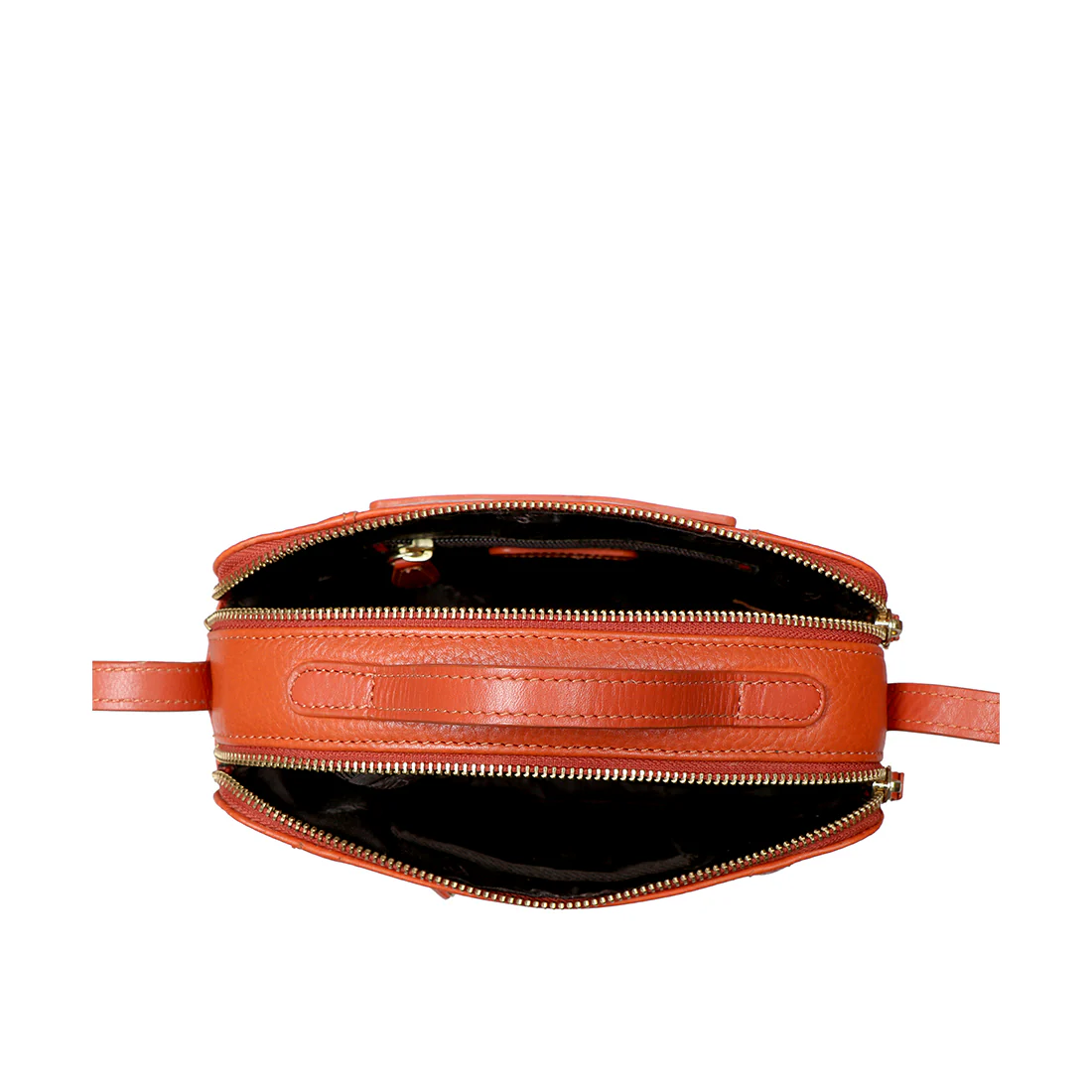 Aspen 01 Sb Orange Leather Satchel - Image 4