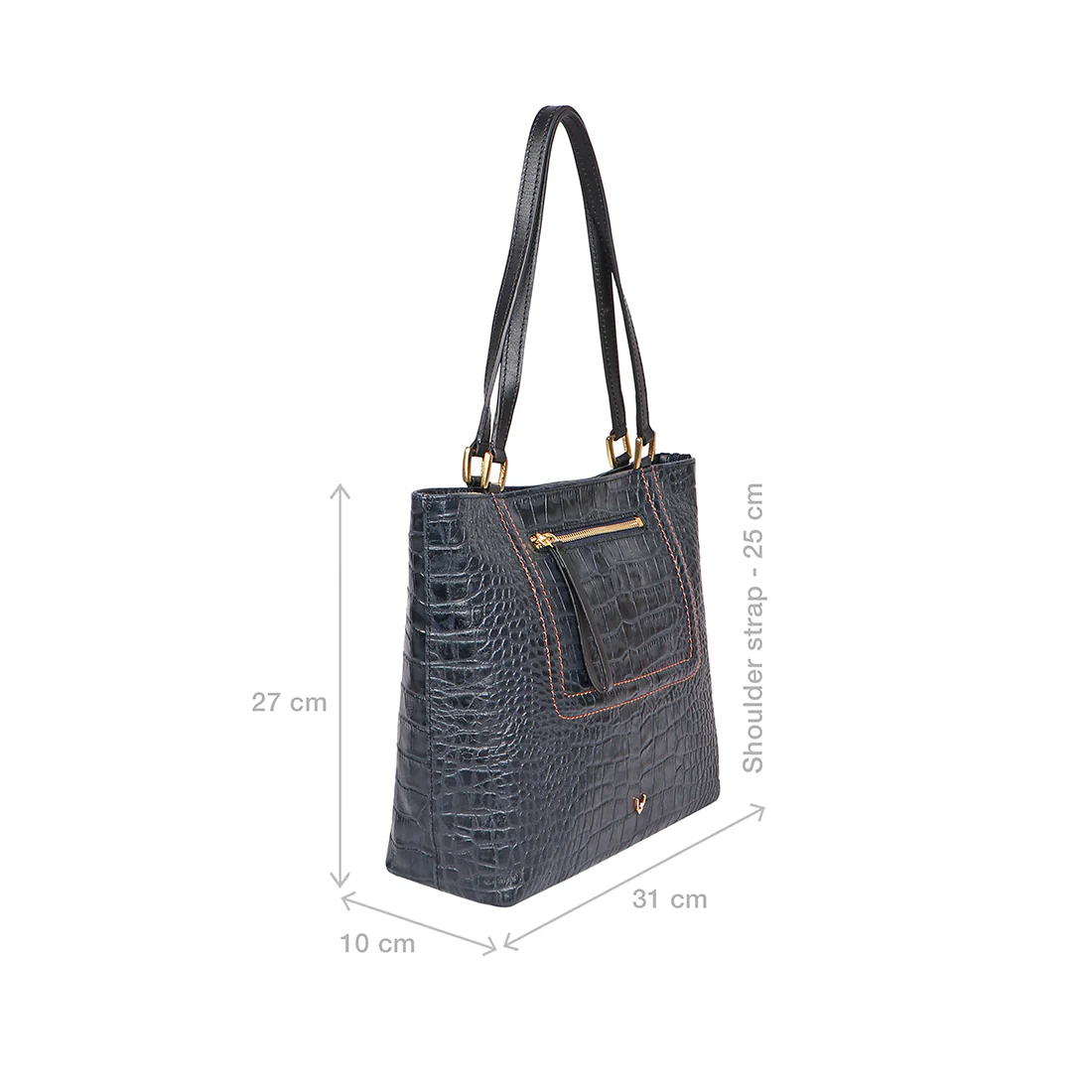 Aspen 03 Sb Blue Leather Tote Bag - Image 3