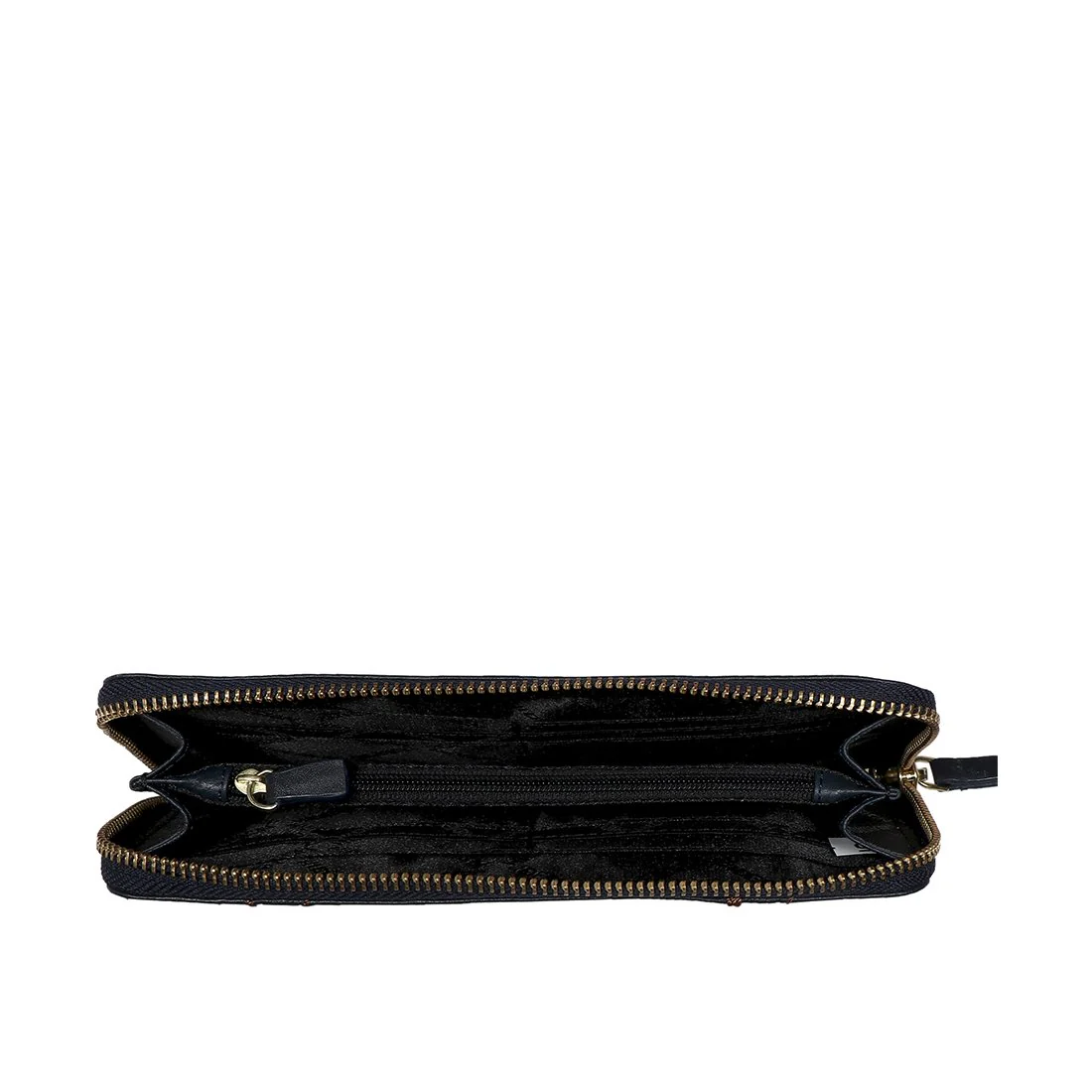 Aspen W1 Sb Blue Leather Zip Around Wallet - Image 3