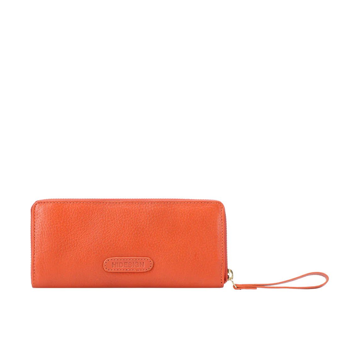 Aspen W1 Sb Orange Leather Zip Around Wallet - Image 4