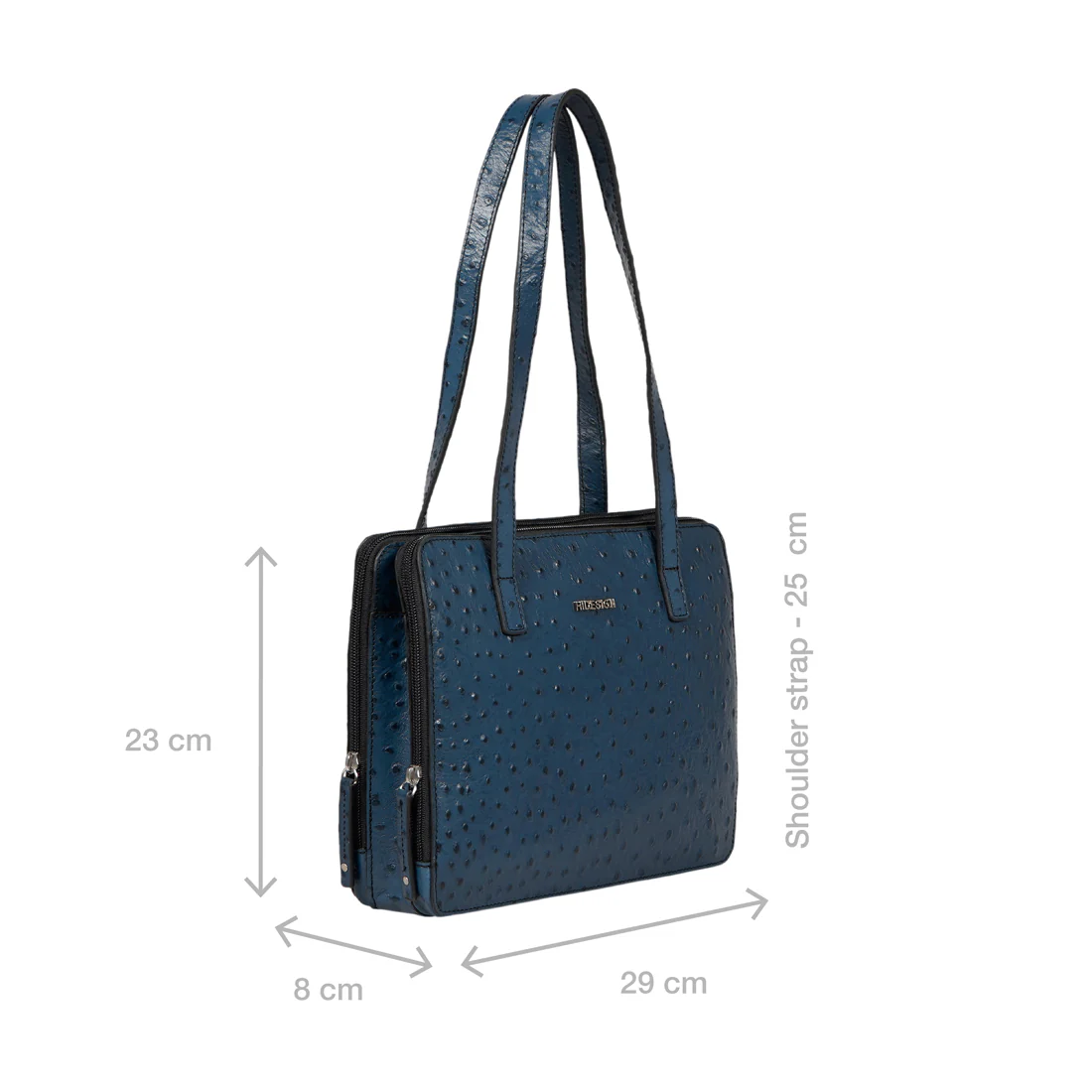 Asteria Blue Leather Shoulder Bag - Image 2