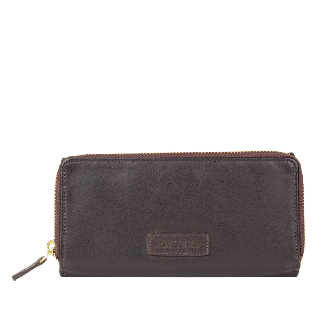 Astra W2 Brown Leather Trifold Wallet - Image 3