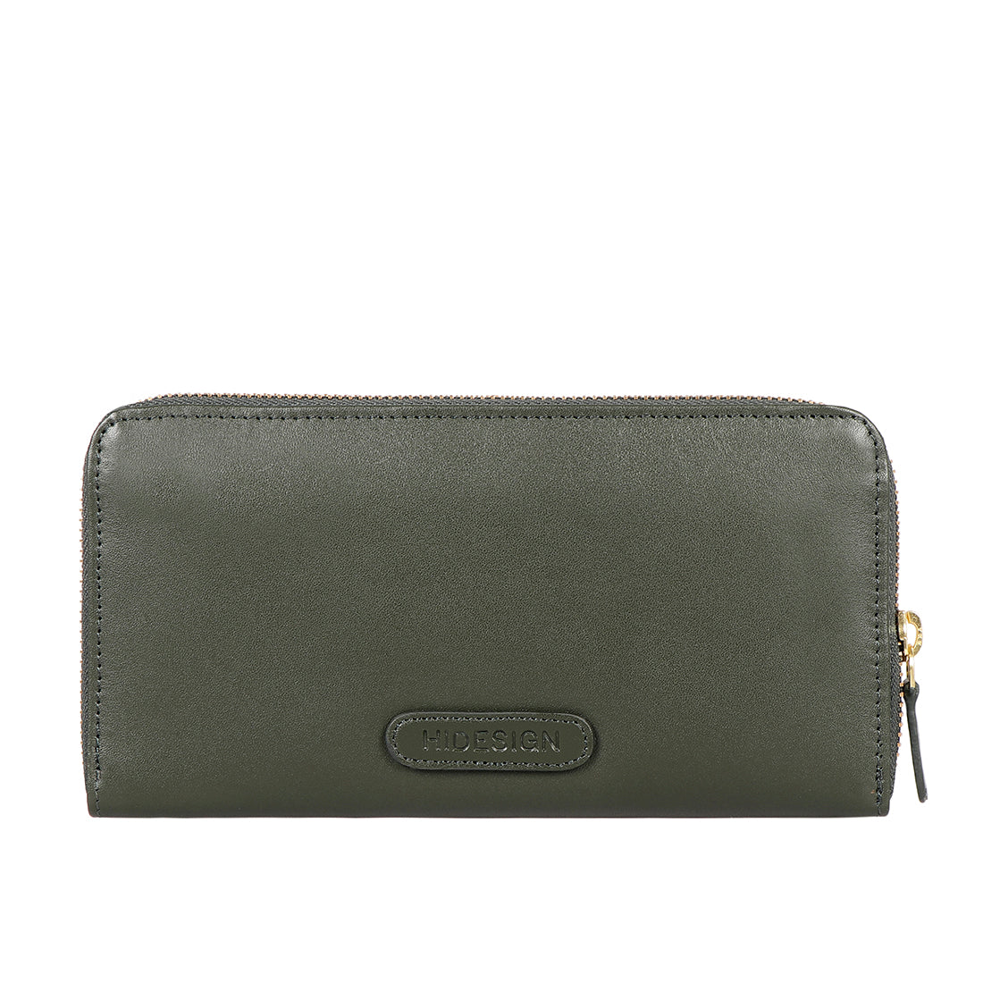 Atlanta  Green Leather Zip Around Wallet - Image 3