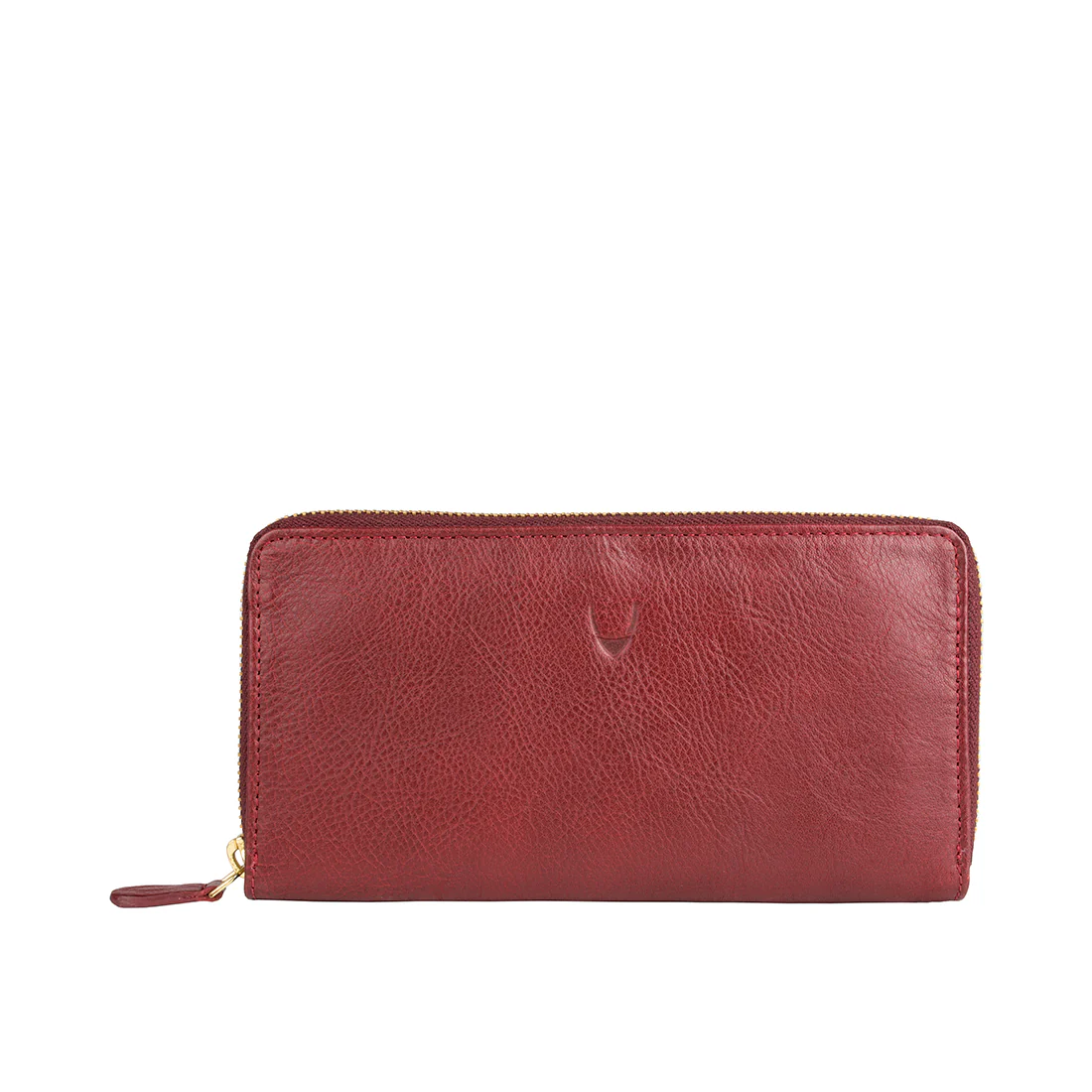 Atlanta Red Leather Zip Around Wallet
