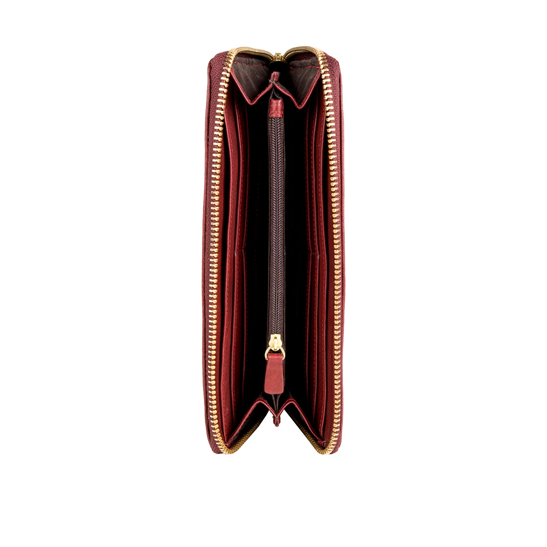 Atlanta Red Leather Zip Around Wallet - Image 4
