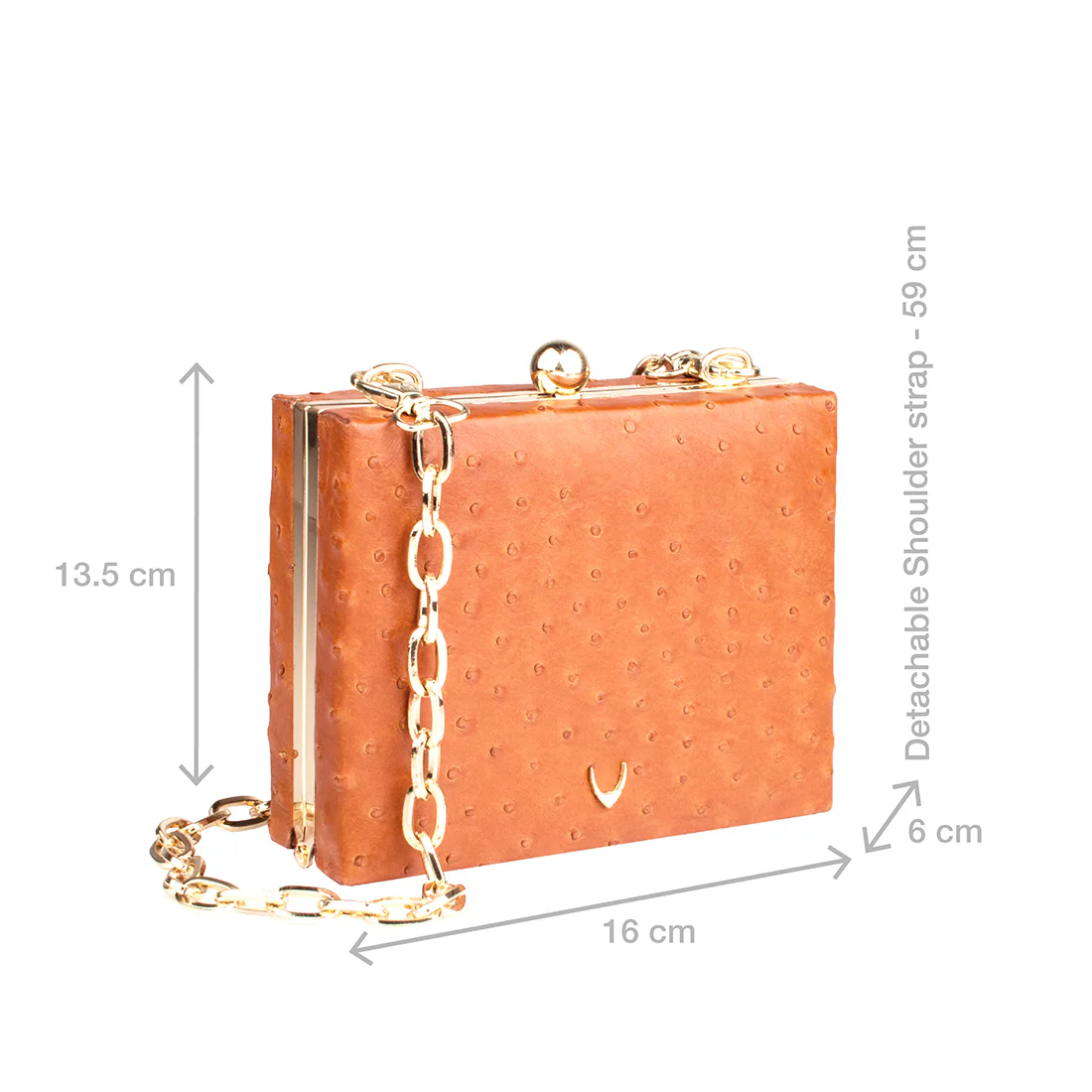 Aube Tan Leather Sling Bag - Image 2