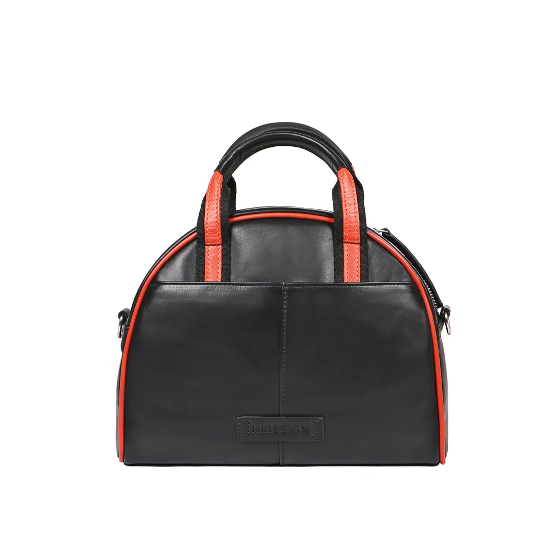 Auckland 02 Black Leather Duffle Bag - Image 4
