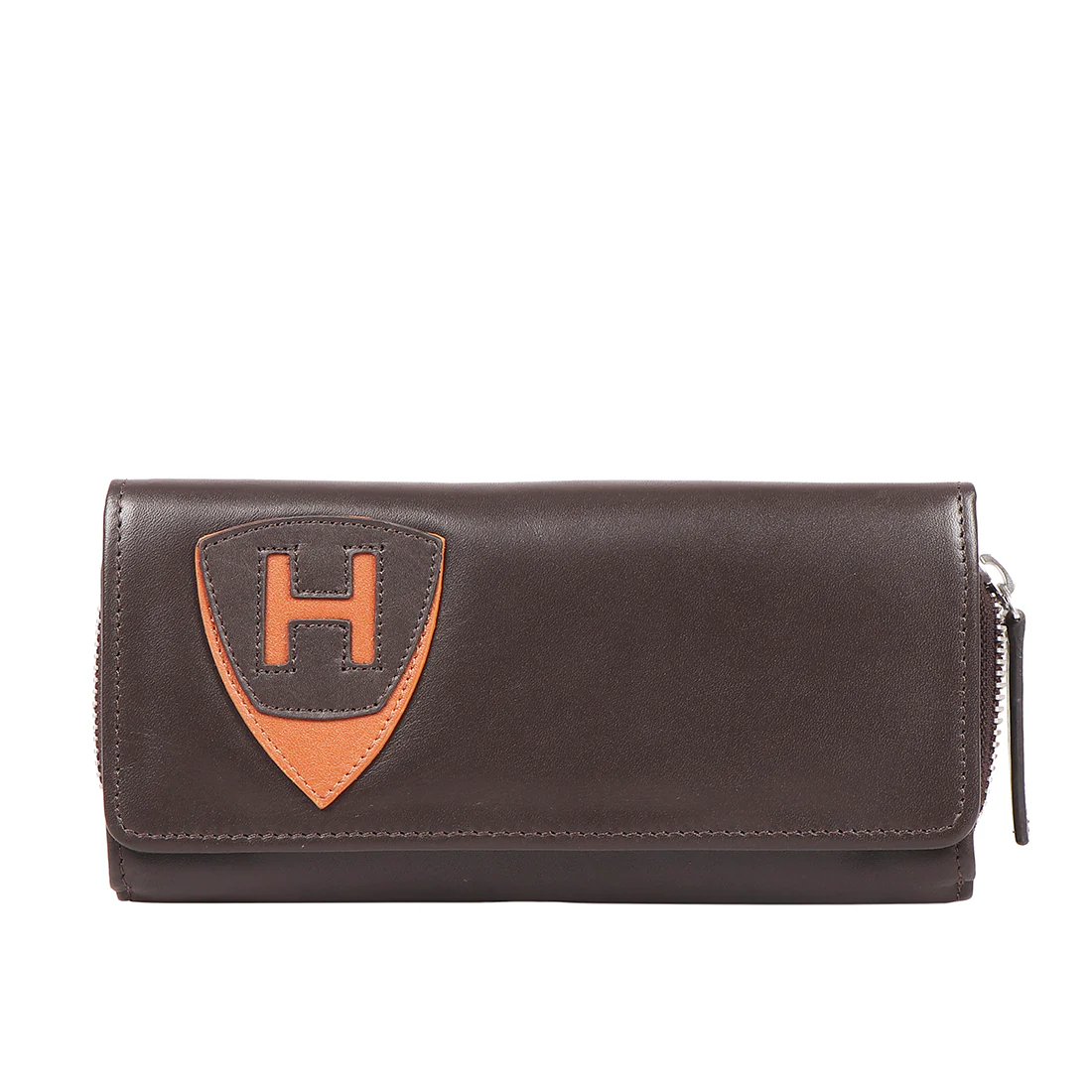Auckland W5 Brown Leather Trifold Wallet - Image 2