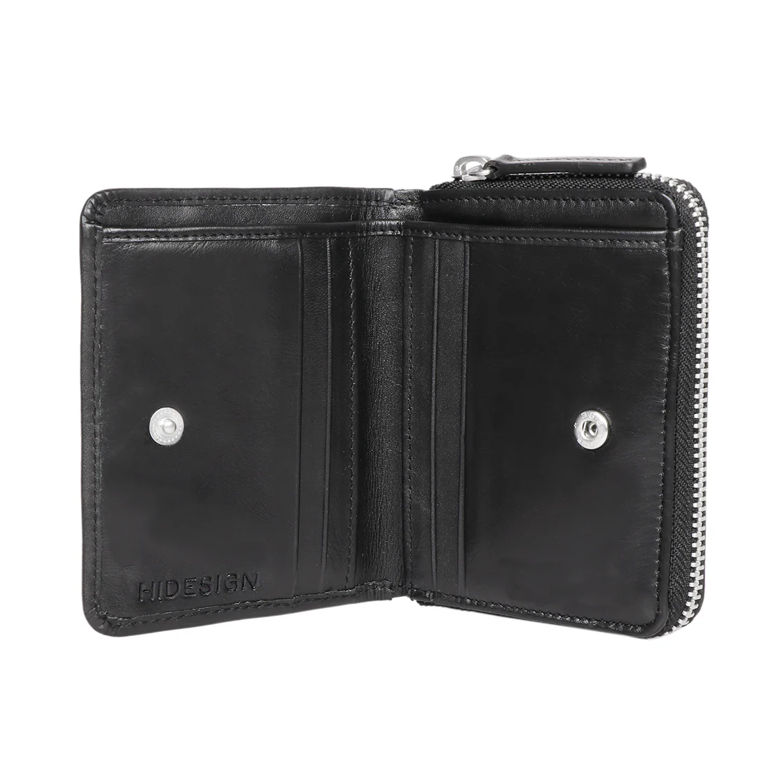 Auckland W6 Black Leather Bi-Fold Wallet - Image 6