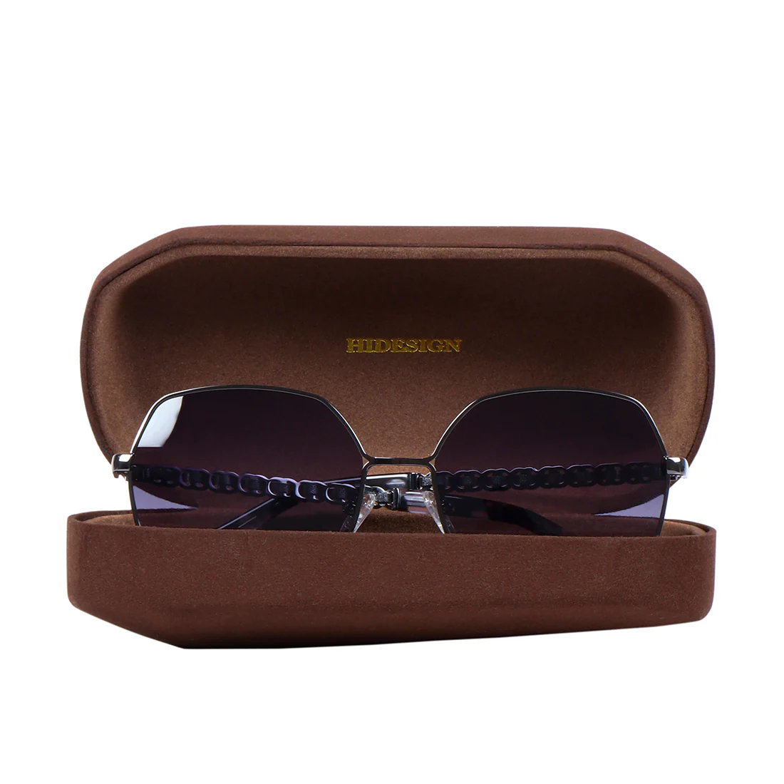 Avalon Women's Black Rectangle Sunglasses - Image 7
