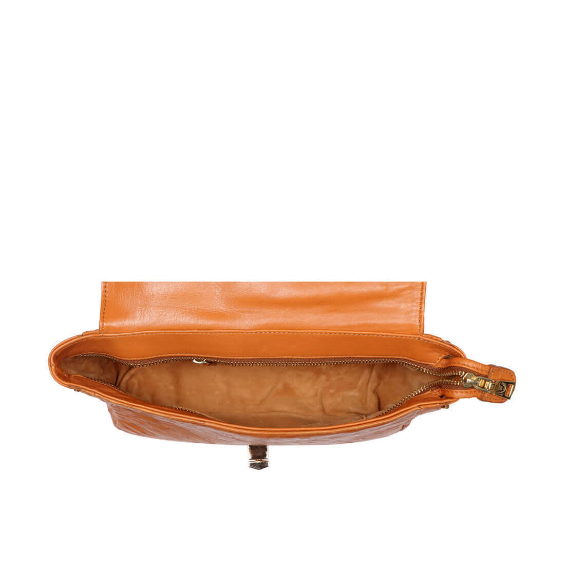 Azur Tan Leather Satchel - Image 4