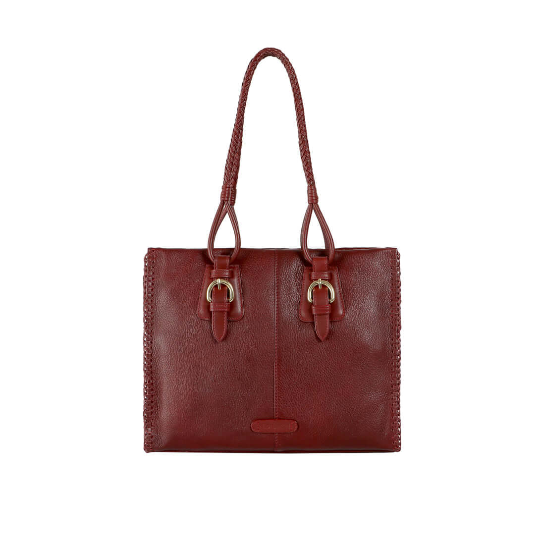Baikal Marsala Leather Tote Bag - Image 4