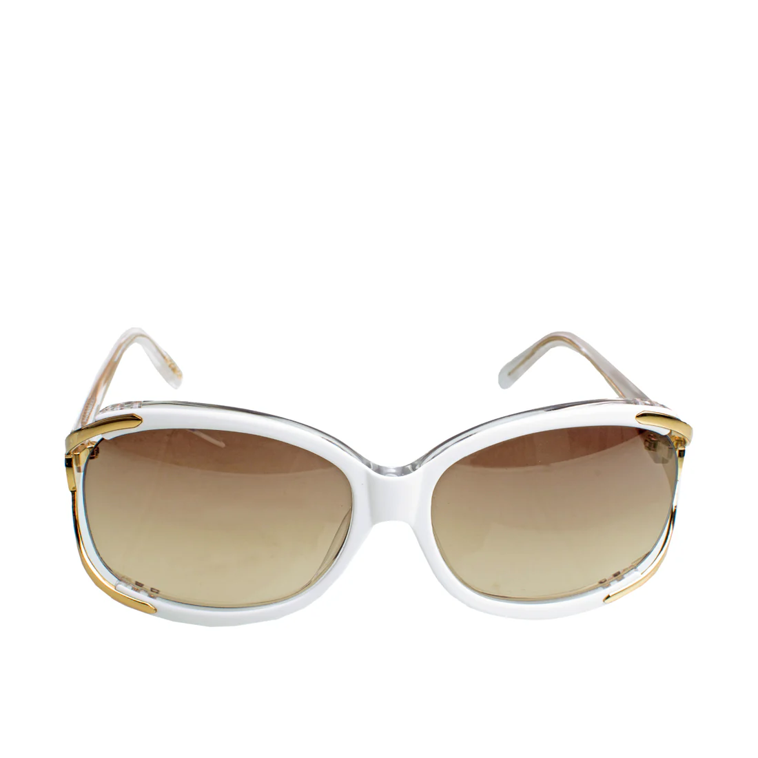 Bali Women's White Oval Sunglasses - Image 4
