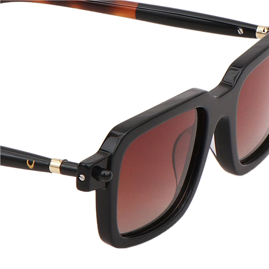Barbados Men's Brown Wayfarer Sunglasses - Image 6