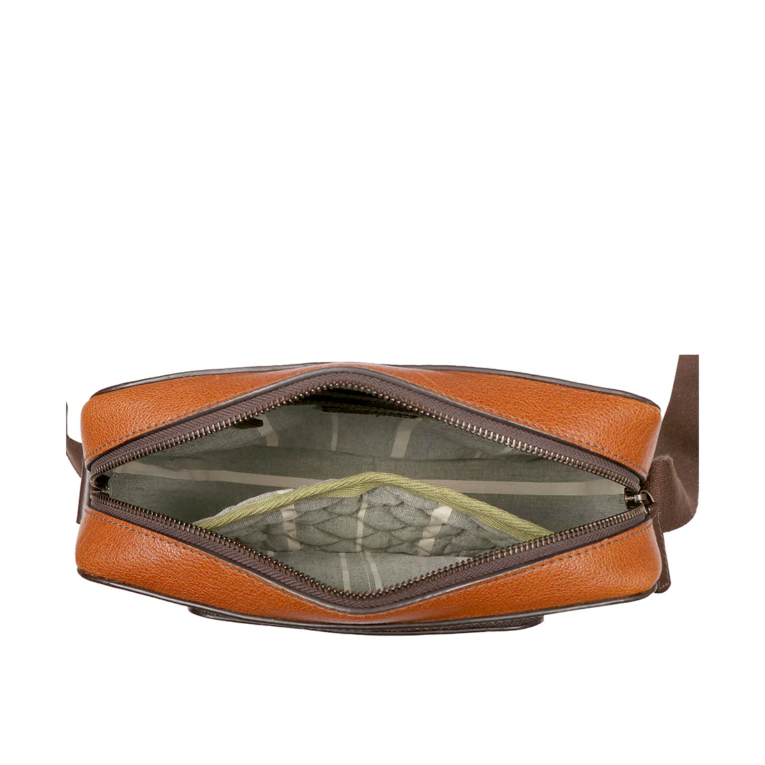 Barcelona 01 Tan Leather Crossbody - Image 4