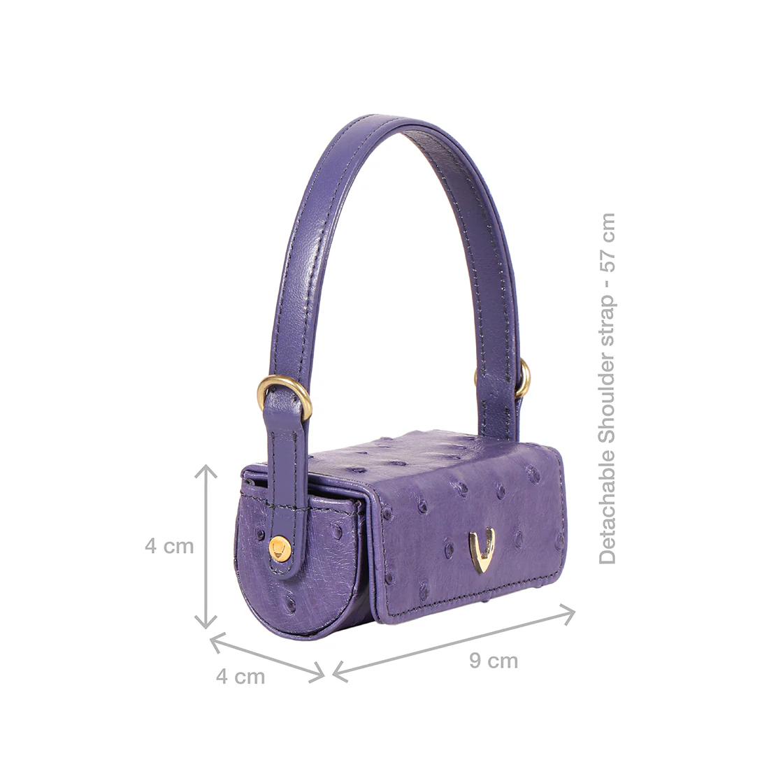 Bartoli 01 Blue Leather Lipstick Purse - Image 3