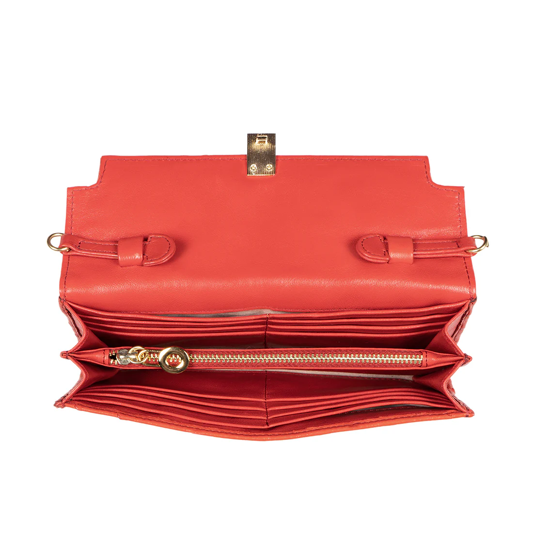 Bartoli W4 Red Leather Sling Wallet - Image 4