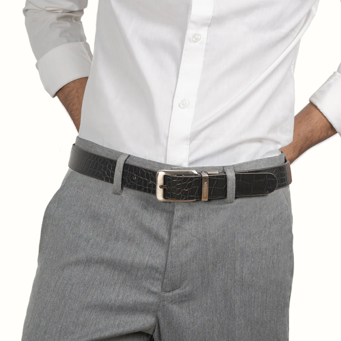 Rocky Men's Brown Reversible Leather Belt - Image 8