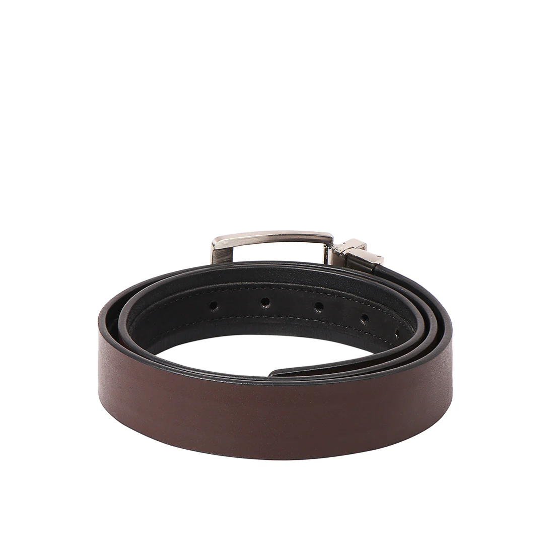 Be2211 Men's Black Reversible Leather Belt - Image 4
