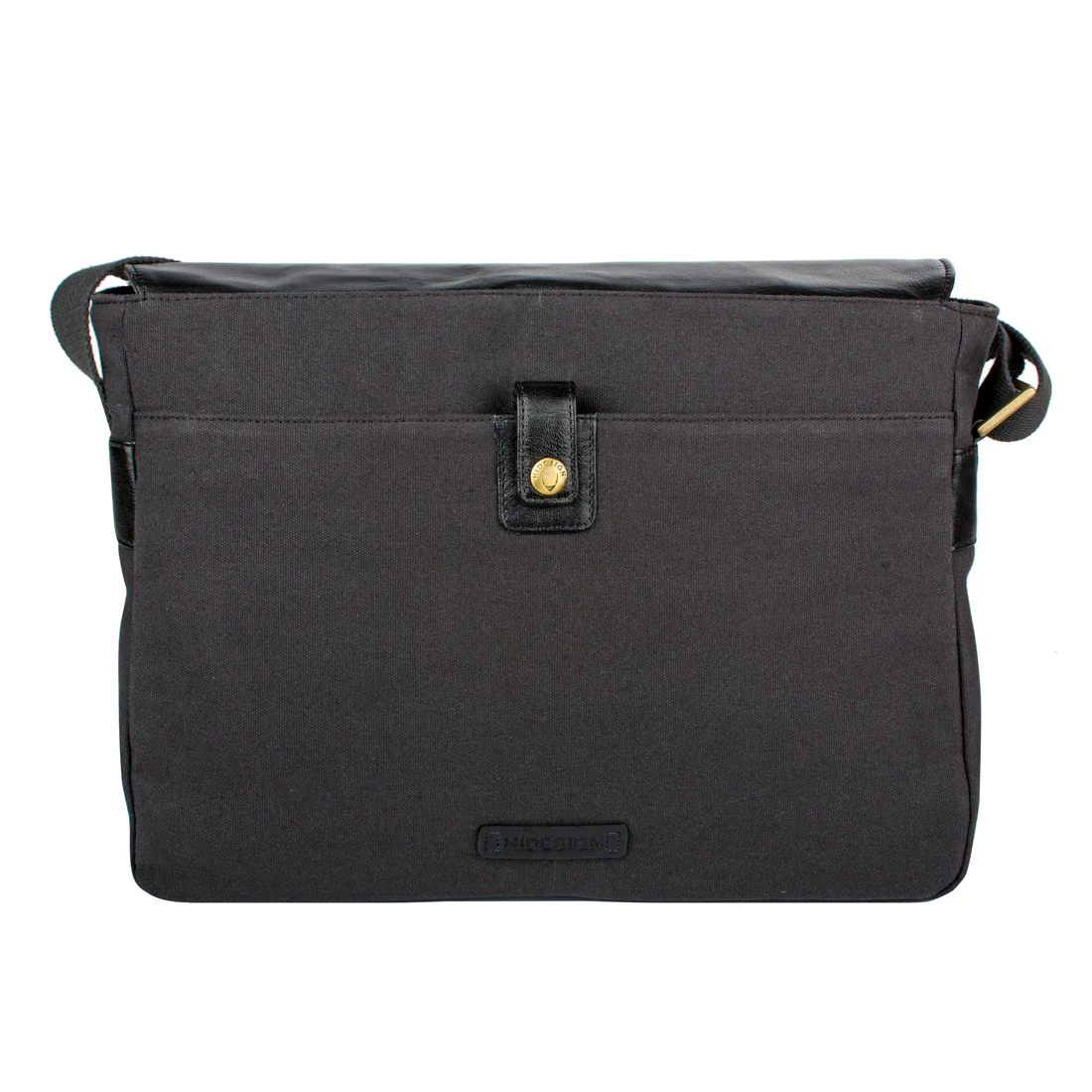 Bedouin 02 Black Canvas Messenger Bag - Image 3