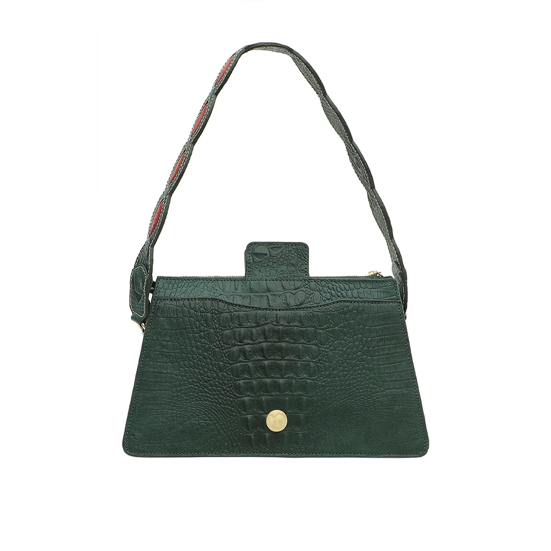 Bedouin - 03 Green Leather Shoulder Bag - Image 4