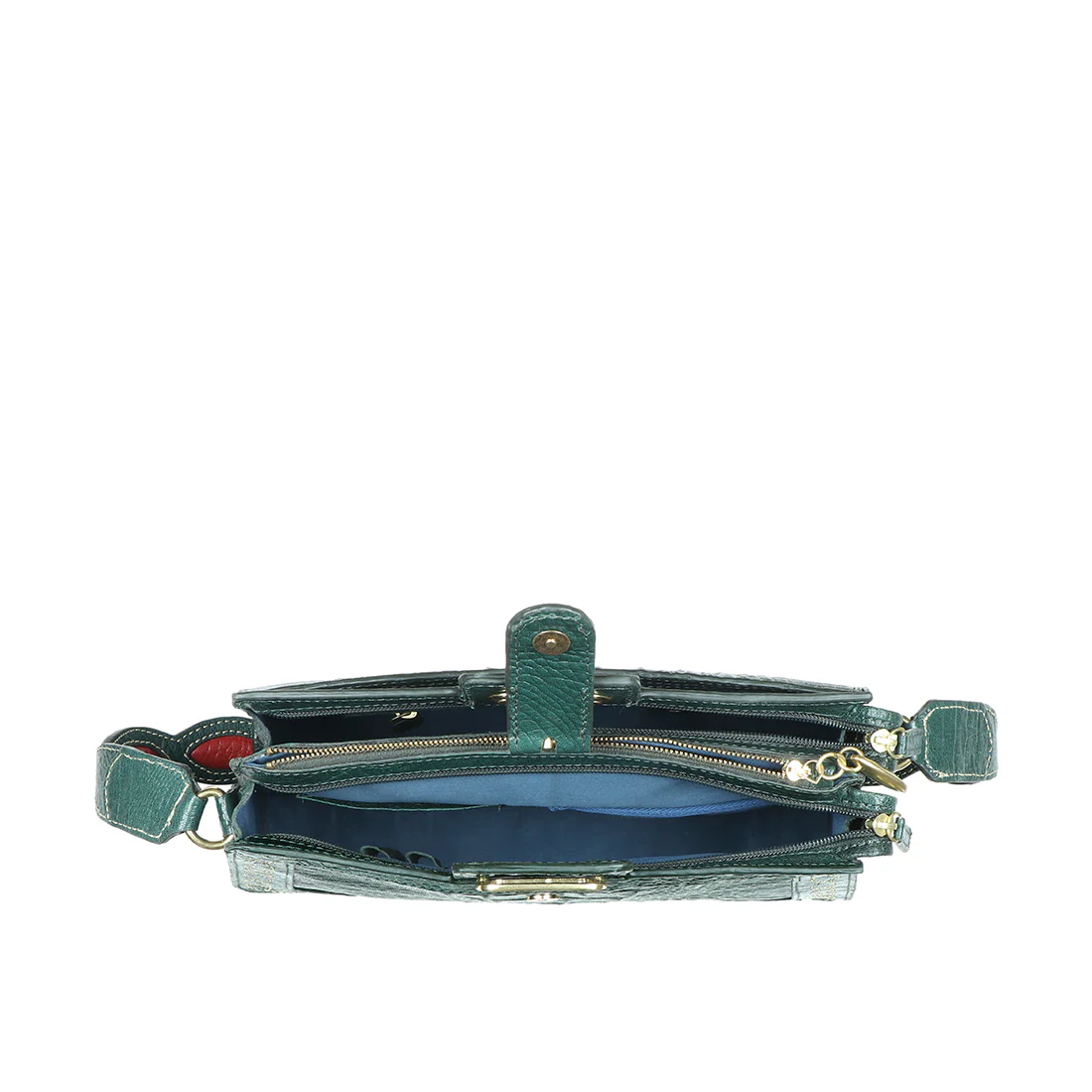 Bedouin - 03 Green Leather Shoulder Bag - Image 6