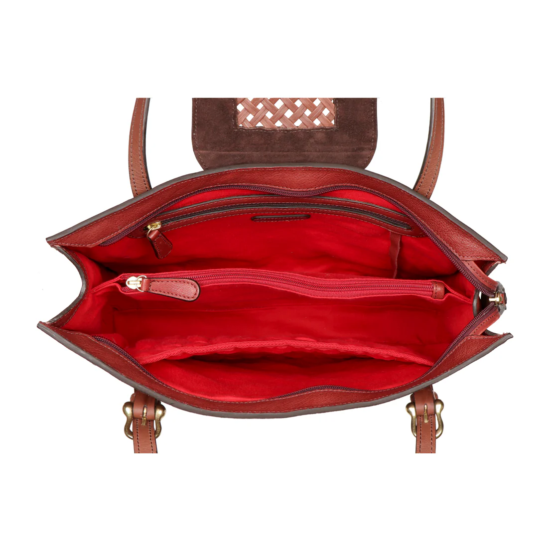 Belle Star 01 Marsala Leather Tote Bag - Image 5