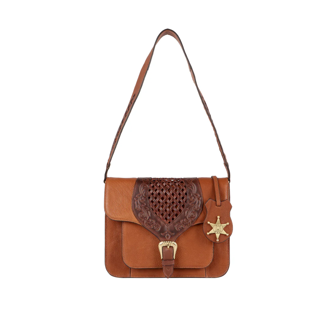 Belle Star 02 Tan Leather Shoulder Bag - Image 2