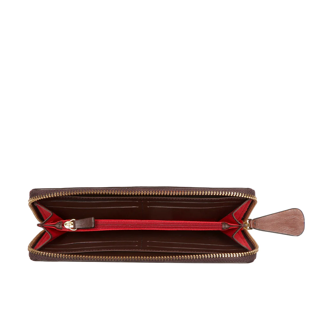 Belle Star W3 Brown Leather Zip Around Wallet - Image 5