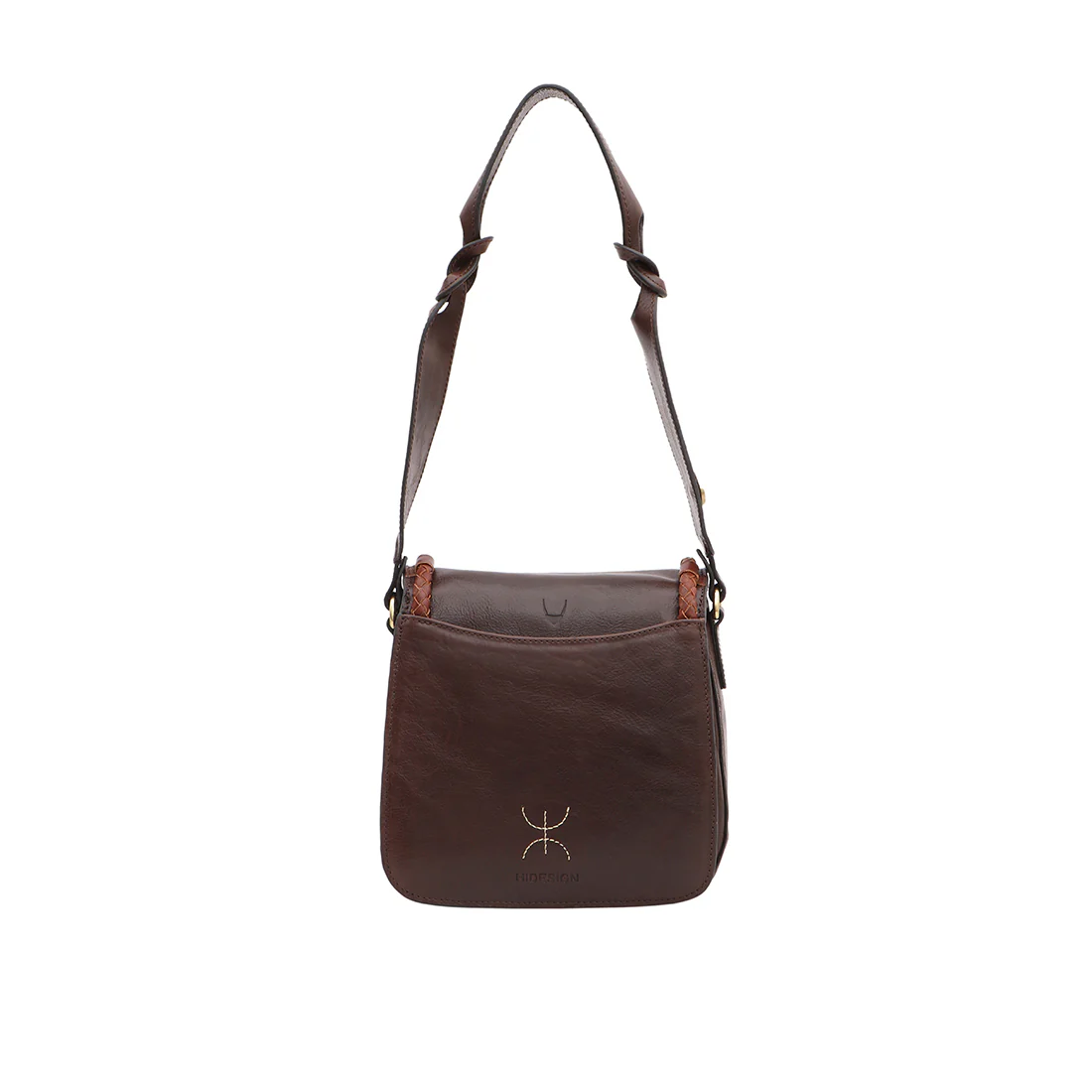 Berber -01 Brown Leather Shoulder Bag - Image 4