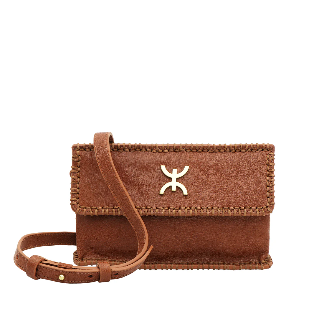 Berber W1 Tan Leather Sling Wallet - Image 2