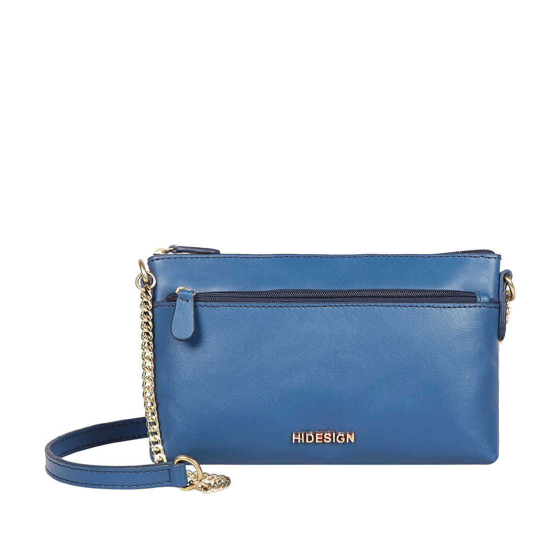 Beth 01 Blue Leather Sling Bag - Image 2