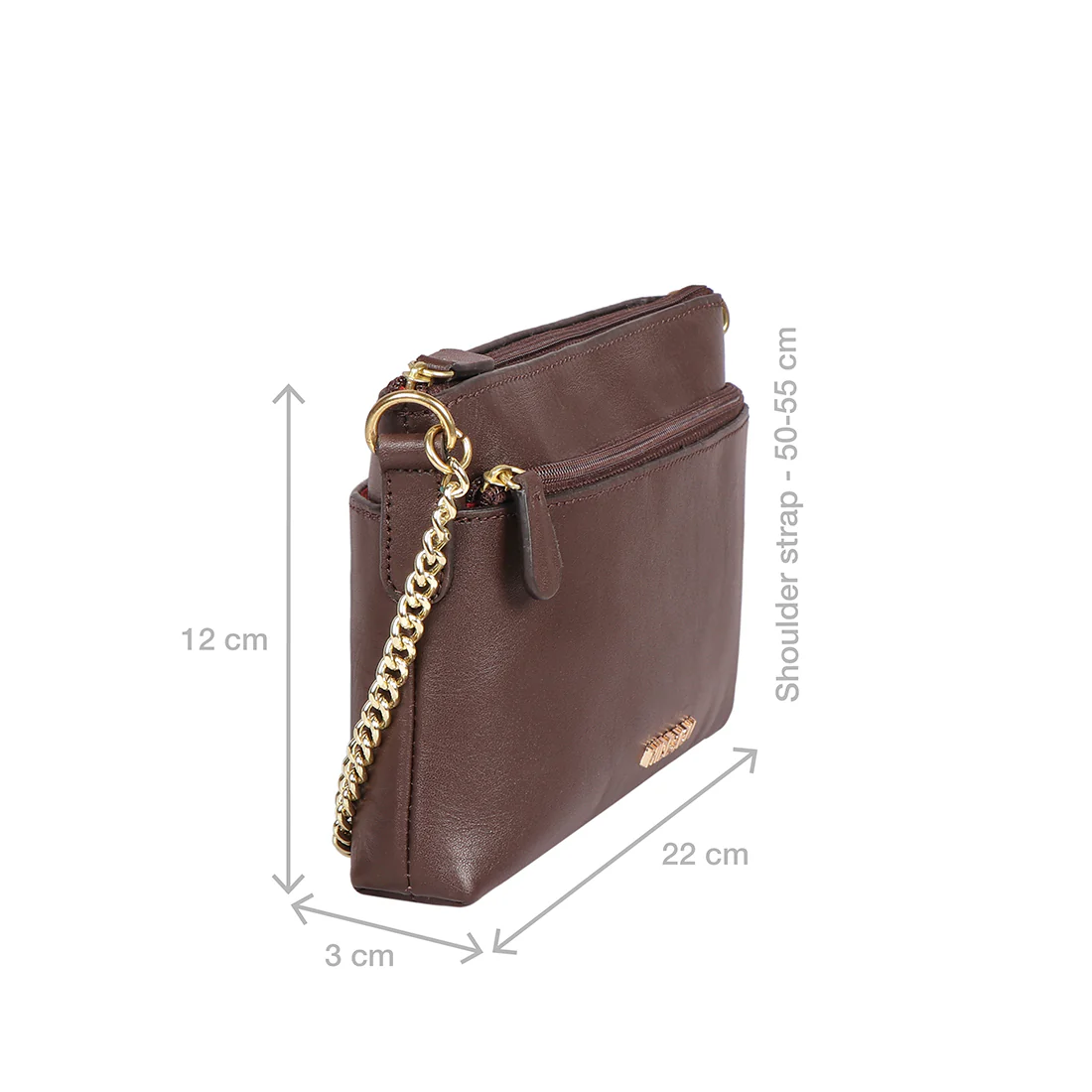 Beth 01 Brown Leather Sling Bag - Image 3