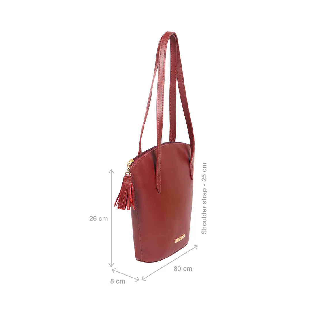 Beth 02 Red Leather Tote Bag - Image 2