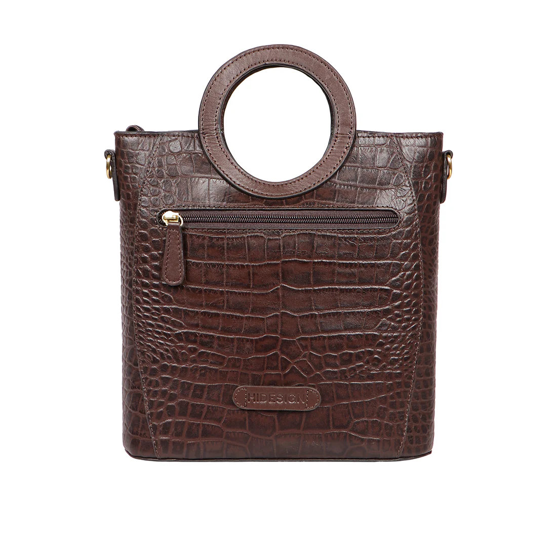 Beth 07 Brown Leather Tote Bag - Image 3