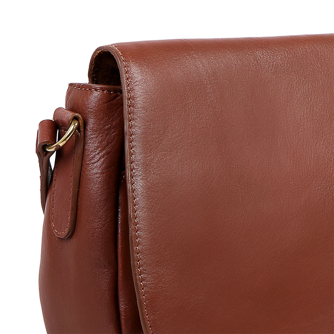 Big Nelly Tan Leather Crossbody - Image 4