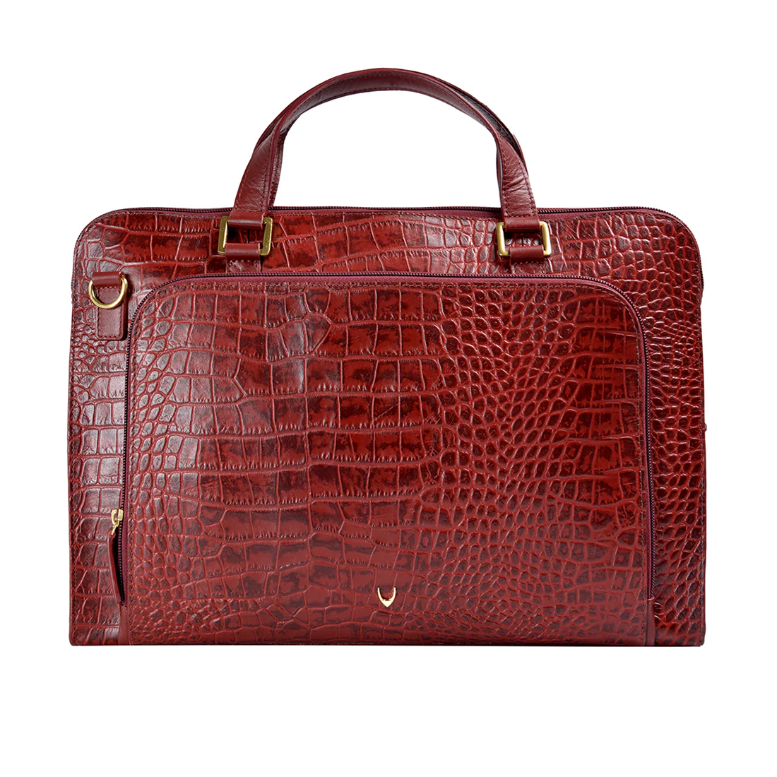 Biscotte 01 Red Leather Laptop Bag - Image 2