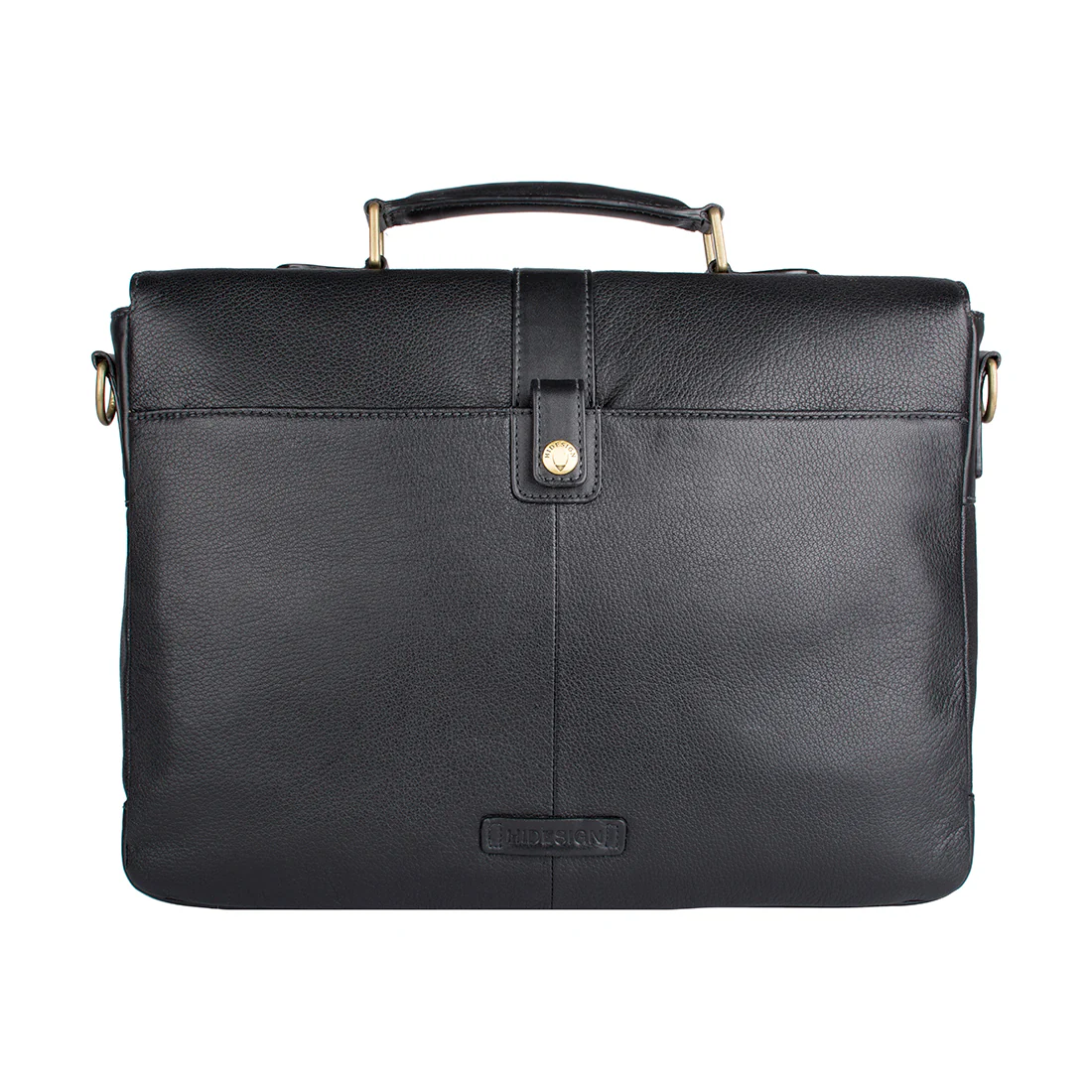 Bleaklow 01 Black Leather  Briefcase - Image 4