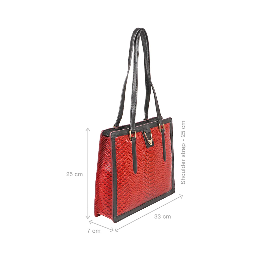 Bogota 02 Red Leather Shoulder Bag - Image 3