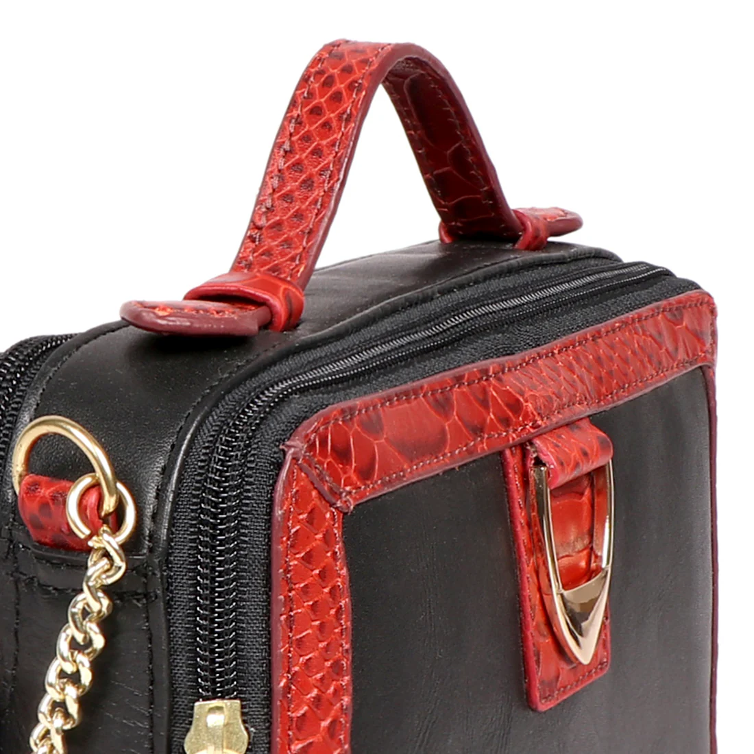 Bogota 06 Black Leather Sling Bag - Image 5