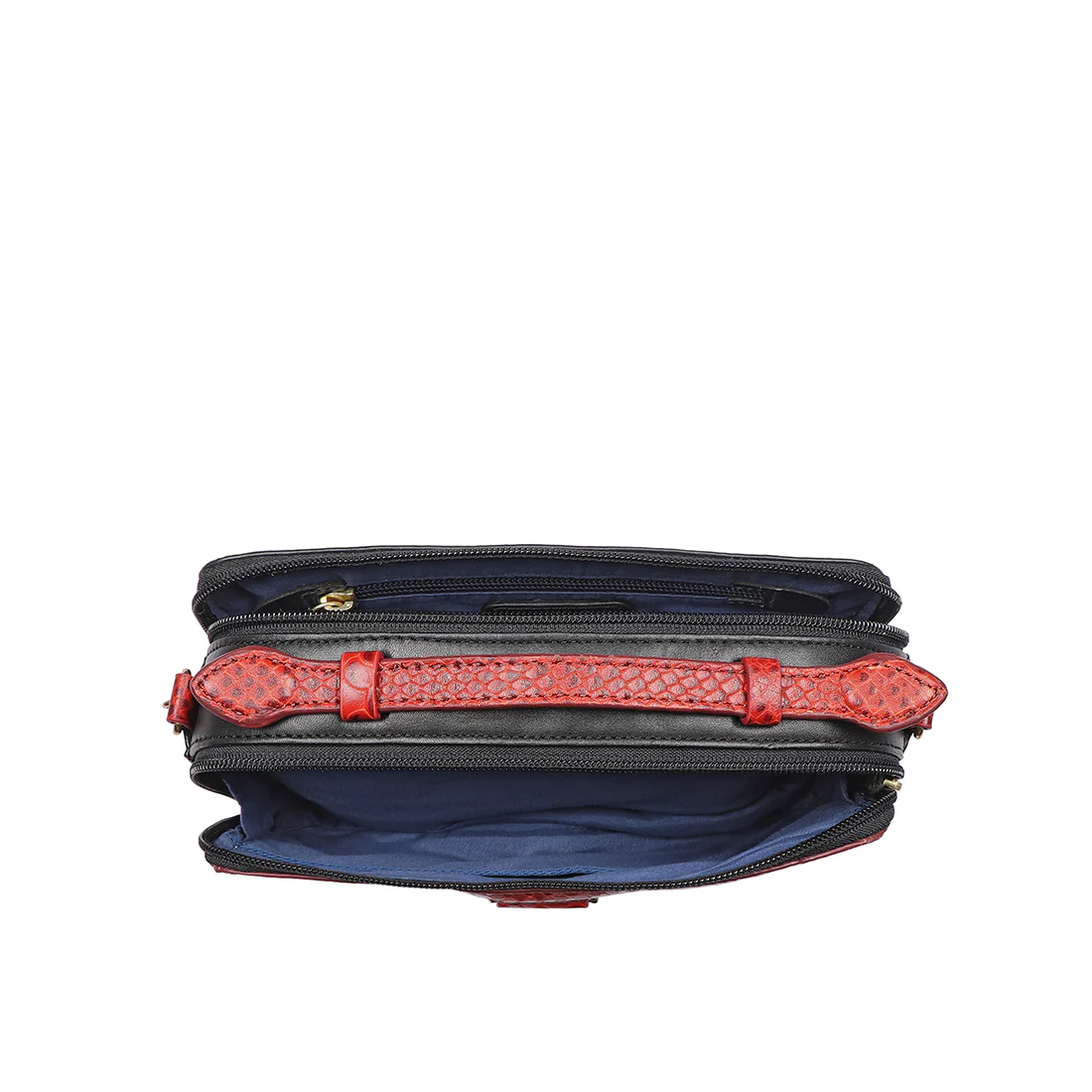 Bogota 06 Black Leather Sling Bag - Image 6