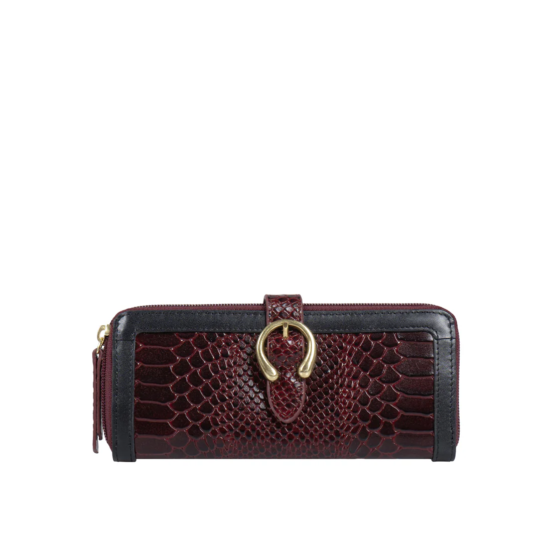 Bogota W1 Red Leather Zip Around Wallet - Image 3