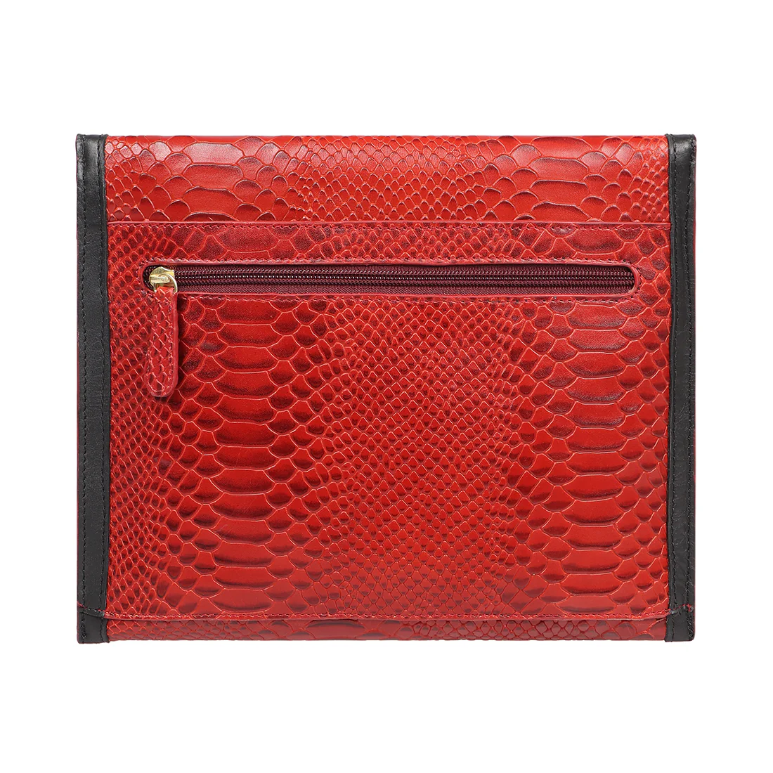 Bogota W2 Red Leather Clutch Wallet - Image 4